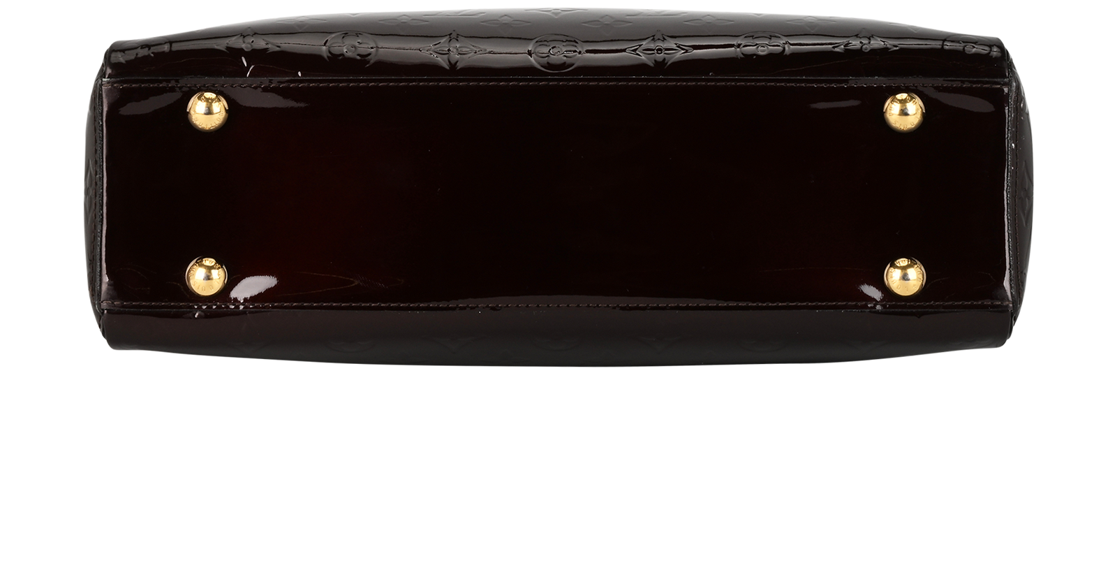 Vernis Melrose, &pound;750, Handbags, Burgundy, Patent Leather, Top view